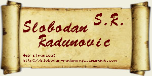 Slobodan Radunović vizit kartica